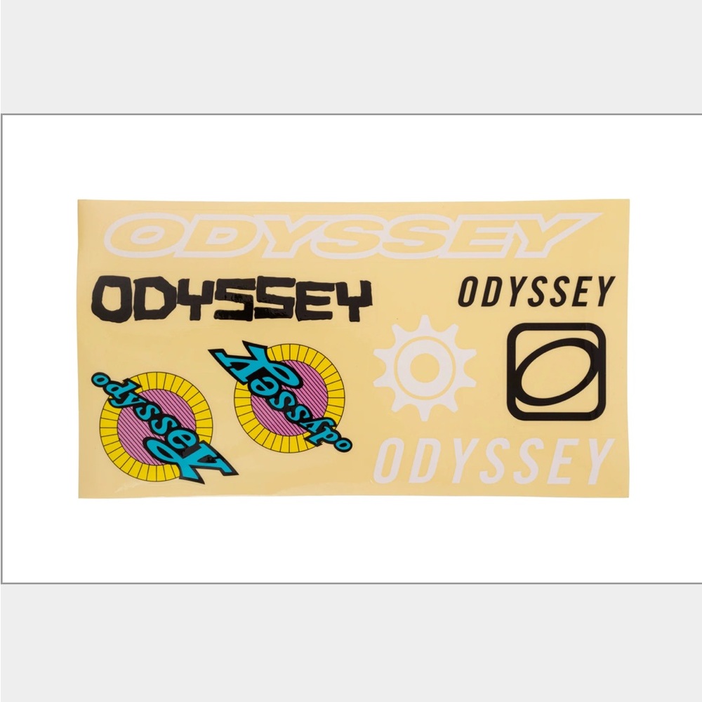 ODYSSEY RETRO STICKER PACK
Clear Back / 40th Anniversary BMX bike decals S&M